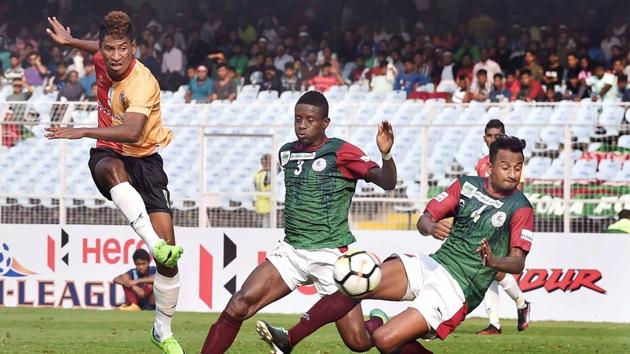 Mohun Bagan will take on Chennai City FC in the I-League on Tuesday. (PTI) Mohun Bagan will take on Chennai City FC in the I-League on Tuesday. (PTI)