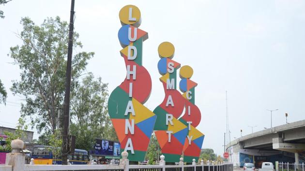 A view at the entrance of Ludhiana Smart City near Jullundur bypass in Ludhiana. (HT File Photo) A view at the entrance of Ludhiana Smart City near Jullundur bypass in Ludhiana. (HT File Photo)