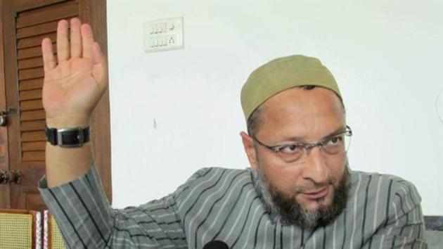 Hyderabad: AIMIM chief Asaduddin Owaisi addressing the media in Hyderabad on Tuesday. PTI Photo (PTI10_24_2017_000143B) (PTI File Photo) Hyderabad: AIMIM chief Asaduddin Owaisi addressing the media in Hyderabad on Tuesday. PTI Photo (PTI10_24_2017_000143B) (PTI File Photo)