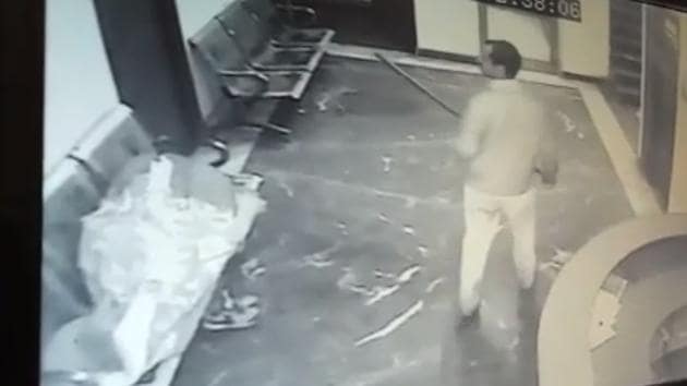 A video screengrab shows the attacker. A woman and three watchmen were among the victims.