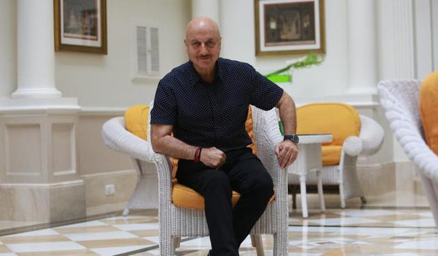 Actor Anupam Kher’s The Big Sick is one of the 341 films shortlisted in the Best Picture category at the Oscars this year.(Photo: Amal KS/HT Photo)