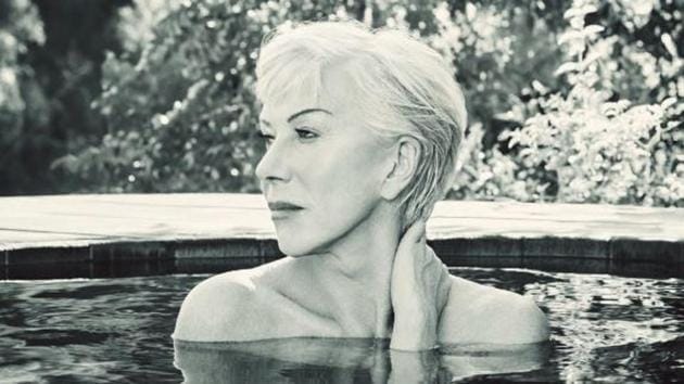 72 Year Old Helen Mirren Poses Topless In A Pool For Magazine See Pics Hollywood Hindustan 