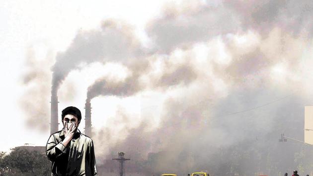 On Monday, the AQI was 220 during the day that further fell to 216 by evening. (Representational Image) On Monday, the AQI was 220 during the day that further fell to 216 by evening. (Representational Image)