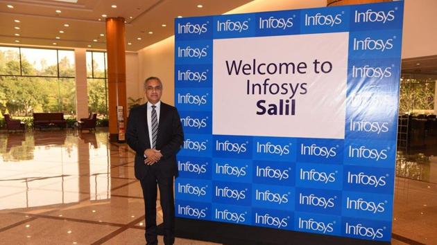 Salil Parekh is the second non-founder executive of the $10-billion firm. (Infosys/Twitter) Salil Parekh is the second non-founder executive of the $10-billion firm. (Infosys/Twitter)