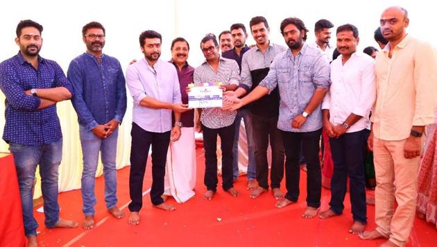 Suriya 36 was launched by director Selvaraghavan and the actor on Monday. Suriya 36 was launched by director Selvaraghavan and the actor on Monday.