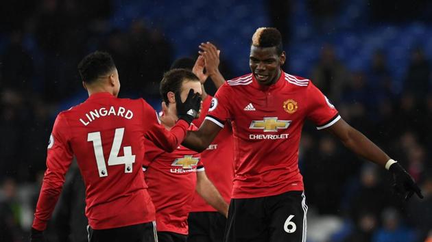 Anthony Martial and Jesse Lingard scored for Manchester United as they stayed 12 points behind Premier League leaders Manchester City. (AFP) Anthony Martial and Jesse Lingard scored for Manchester United as they stayed 12 points behind Premier League leaders Manchester City. (AFP)