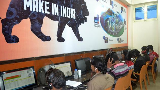 BJP workers manning a party IT Cell .(Representative Picture/HT File Photo.) BJP workers manning a party IT Cell .(Representative Picture/HT File Photo.)