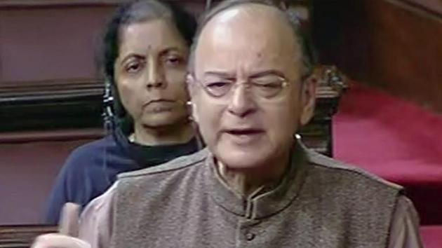 Finance minister Arun Jaitley speaks in the Rajya Sabha in New Delhi on Tuesday, during the ongoing winter session of Parliament. (PTI Photo) Finance minister Arun Jaitley speaks in the Rajya Sabha in New Delhi on Tuesday, during the ongoing winter session of Parliament. (PTI Photo)