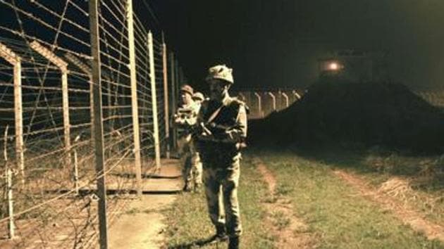 The BSF guards the Indo-Pak International Border (IB) in the region. (Nitin Kanotra/HT File Photo) The BSF guards the Indo-Pak International Border (IB) in the region. (Nitin Kanotra/HT File Photo)