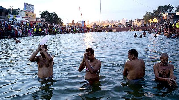 The Kumbh Mela, which has lately joined the UNESCO’s list of intangible world heritage, is scheduled to be held in January in Allahabad.(AP File Photo)