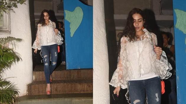 Sheer clothing can be a little intimidating, but with the right attitude and the right degree of translucency, anyone serve up some sheer style, as demonstrated by Sara Ali Khan.(Instagram/thebollygurl)