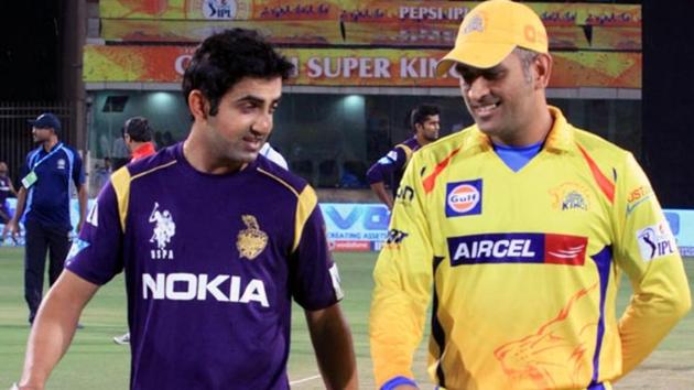 MS Dhoni (R) was retained by Chennai Super Kings while Kolkata Knight Riders released Gautam Gambhir for IPL 2018. (BCCI) MS Dhoni (R) was retained by Chennai Super Kings while Kolkata Knight Riders released Gautam Gambhir for IPL 2018. (BCCI)