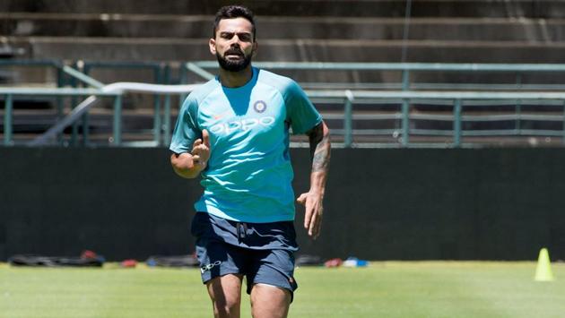 Indian cricket team captain Virat Kohli runs during a training session at the Newlands Cricket ground on January 3, 2017. (AFP)