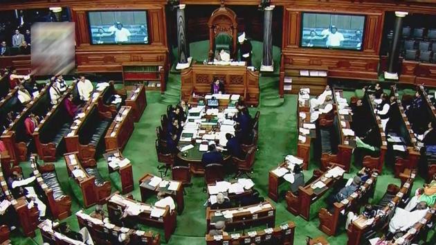 A scene in the Lok Sabha in New Delhi on Thursday. (PTI Photo) A scene in the Lok Sabha in New Delhi on Thursday. (PTI Photo)