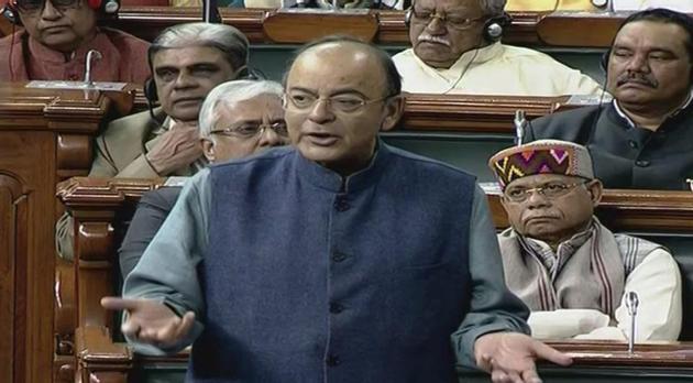 Finance Minister Arun Jaitley speaks in the Lok Sabha in New Delhi on Thursday. (PTI) Finance Minister Arun Jaitley speaks in the Lok Sabha in New Delhi on Thursday. (PTI)