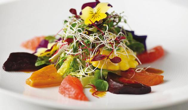 Quilon salad at Quilon in London, where chef Sriram Aylur cooks excellent food Quilon salad at Quilon in London, where chef Sriram Aylur cooks excellent food