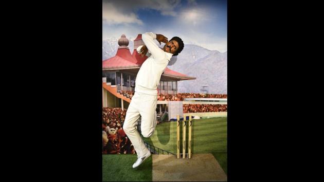A wax figure of former Indian cricketer Kapil Dev. Madame Tussauds has been a key attraction in major cities through Europe and America. If the London museum bests others in numbers – it has more than 300 wax models – the Las Vegas one, as its website says, is the “top thing to do on the Las Vegas Strip.” (Sanchit Khanna / HT Photo)