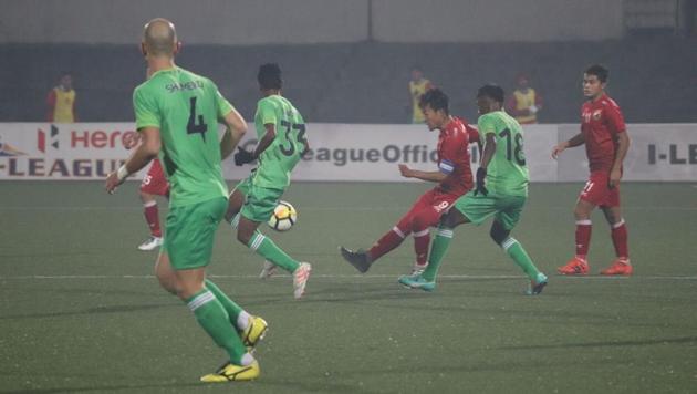 Shillong Lajong and Chennai City FC failed to break the deadlock in their I-League clash in Shillong on Friday. (AIFF) Shillong Lajong and Chennai City FC failed to break the deadlock in their I-League clash in Shillong on Friday. (AIFF)