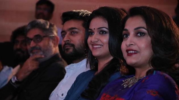 Thaana Serntha Kootam stars Suriya, Keerthy Suresh and Ramya Krishnan. Thaana Serntha Kootam stars Suriya, Keerthy Suresh and Ramya Krishnan.