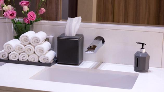 Make your bathroom look more contemporary with these statement-making tips. (Shutterstock) Make your bathroom look more contemporary with these statement-making tips. (Shutterstock)