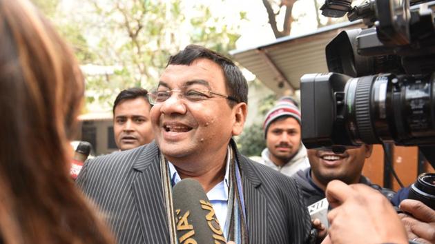 Rajya Sabha nominee of the Aam Aadmi Party Sushil Gupta, New Delhi on January 4, 2018 (Arvind Yadav/HT PHOTO) Rajya Sabha nominee of the Aam Aadmi Party Sushil Gupta, New Delhi on January 4, 2018 (Arvind Yadav/HT PHOTO)