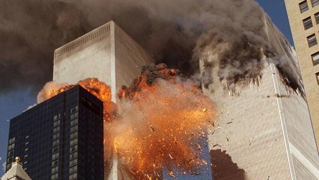 In this September 11, 2001, photo, smoke billows from one of the towers of the World Trade Center in New York. (AP) In this September 11, 2001, photo, smoke billows from one of the towers of the World Trade Center in New York. (AP)