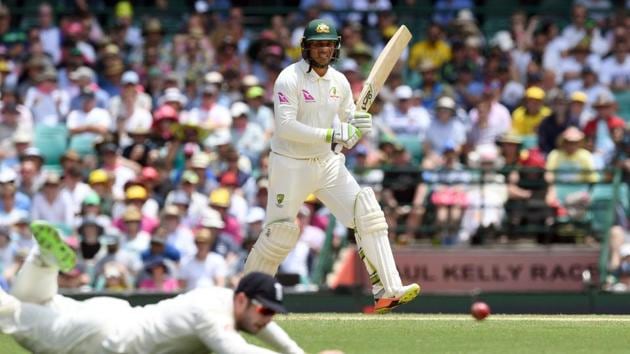 Usman Khawaja (R) was unbeaten on 91 at stumps on Day 2. (AFP) Usman Khawaja (R) was unbeaten on 91 at stumps on Day 2. (AFP)