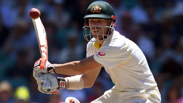 Australia's batsman David Warner plays a shot on Day 2 of the fifth Ashes encounter. (AFP) Australia's batsman David Warner plays a shot on Day 2 of the fifth Ashes encounter. (AFP)