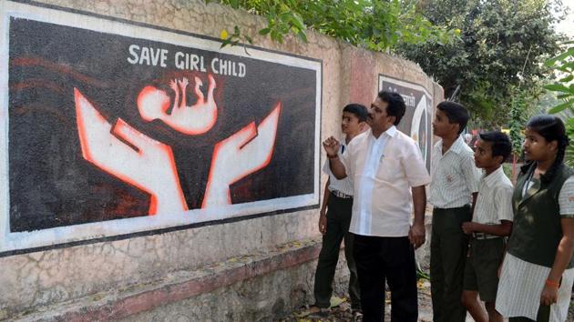 Many districts of Haryana participated in ‘Beti Padhao Beti Bachao’ project in 2016 as the state has always had a low sex ratio. (Rishikesh Choudhary/HT File Photo) Many districts of Haryana participated in ‘Beti Padhao Beti Bachao’ project in 2016 as the state has always had a low sex ratio. (Rishikesh Choudhary/HT File Photo)