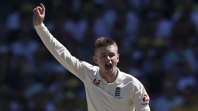 England spinner Mason Crane is hoping for a change of fortune on Day 3 of the fifth Ashes Test as he strives to avoid the misery Shane Warne endured on his debut. (AP) England spinner Mason Crane is hoping for a change of fortune on Day 3 of the fifth Ashes Test as he strives to avoid the misery Shane Warne endured on his debut. (AP)