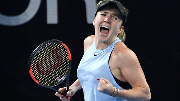 Elina Svitolina of Ukraine celebrates her victory over Karolina Pliskova of the Czech Republic at the Brisbane International. (AFP) Elina Svitolina of Ukraine celebrates her victory over Karolina Pliskova of the Czech Republic at the Brisbane International. (AFP)