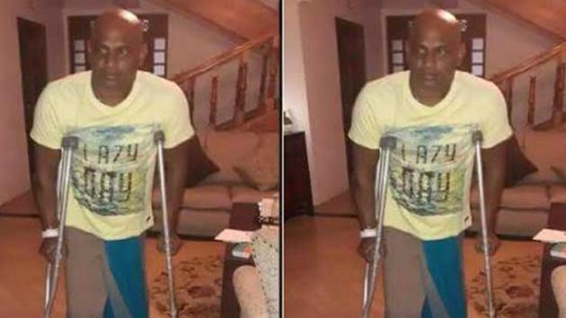 Sanath Jayasuriya, who was also the former Sri Lanka chairman of selectors, has been plagued by a knee injury. (Twitter) Sanath Jayasuriya, who was also the former Sri Lanka chairman of selectors, has been plagued by a knee injury. (Twitter)