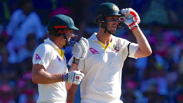 Mitchell and Shaun Marsh put together a 100-run stand to ensure Australia ended Day 3 of the fifth Ashes Test vs England at Sydney on 479/4. Get full cricket score of Australia vs England, Ashes 5th Test, here.(REUTERS)