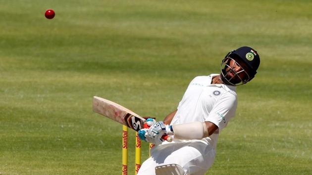 Cheteshwar Pujara held firm as India staged a mini-recovery. (REUTERS) Cheteshwar Pujara held firm as India staged a mini-recovery. (REUTERS)