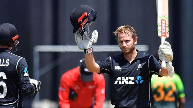 Kane Williamson notched up his 10th ODI century as New Zealand ended Pakistan’s nine-match ODI winning streak in the first match at Wellington. (AFP) Kane Williamson notched up his 10th ODI century as New Zealand ended Pakistan’s nine-match ODI winning streak in the first match at Wellington. (AFP)