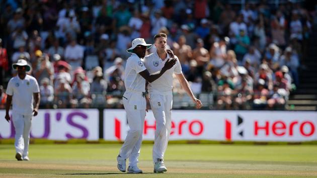 Morne Morkel dismissed Bhuvneshwar Kumar to break the stand as India neared 200. (AFP) Morne Morkel dismissed Bhuvneshwar Kumar to break the stand as India neared 200. (AFP)