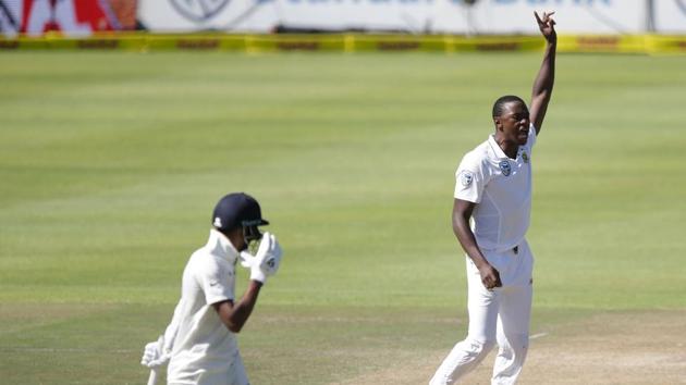 Kagiso Rabada dismissed Pandya for 93 as South Africa looked at a big lead. (AFP) Kagiso Rabada dismissed Pandya for 93 as South Africa looked at a big lead. (AFP)
