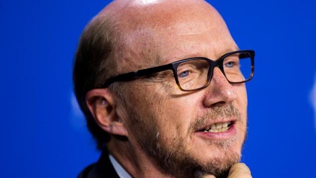 Director Paul Haggis speaks during the Third Person news conference at the 38th Toronto International Film Festival in Toronto.(REUTERS)