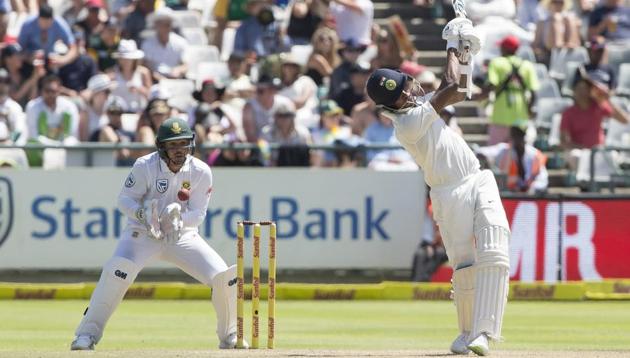 Hardik Pandya’s knock helped the Indian cricket team recover from 92/7 on Day 2 of the 1st Test against South Africa in Cape Town. (AP) Hardik Pandya’s knock helped the Indian cricket team recover from 92/7 on Day 2 of the 1st Test against South Africa in Cape Town. (AP)