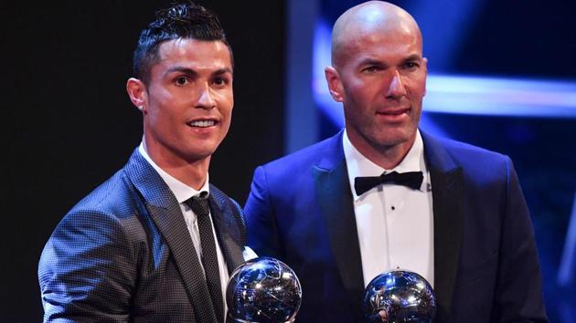 Zinedine Zidane believes that Cristiano Ronaldo will end his career with Real Madrid. (AFP) Zinedine Zidane believes that Cristiano Ronaldo will end his career with Real Madrid. (AFP)