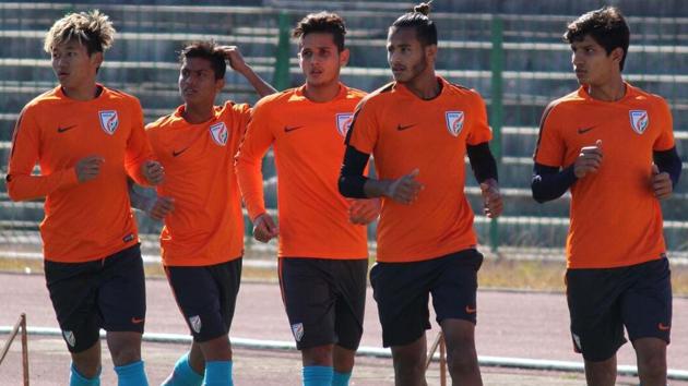 Indian Arrows face Shillong Lajong FC in their I-League encounter. (AIFF) Indian Arrows face Shillong Lajong FC in their I-League encounter. (AIFF)