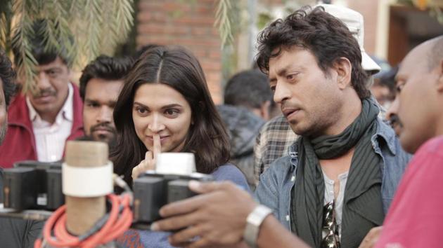 Deepika Padukone and Irrfan Khan in Piku. Deepika Padukone and Irrfan Khan in Piku.