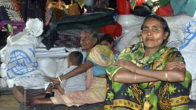 Hindu refugees, who fled massacres in Mynamar’s violence-plagued Rakhine for Bangladesh, in a camp in Ukhia. (AFP Photo) Hindu refugees, who fled massacres in Mynamar’s violence-plagued Rakhine for Bangladesh, in a camp in Ukhia. (AFP Photo)