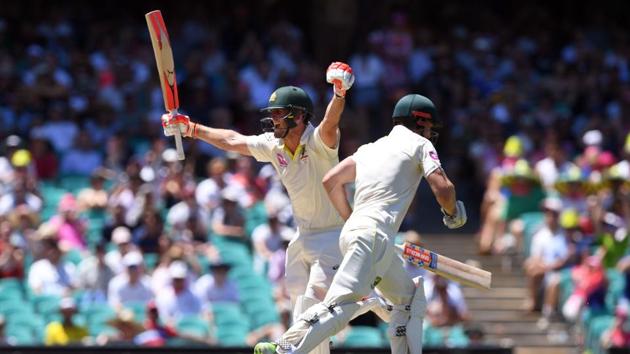 Mitchell and Shaun became the third pair of brothers since the Chappell brothers and Waugh brothers to score a century in the same innings. (AFP) Mitchell and Shaun became the third pair of brothers since the Chappell brothers and Waugh brothers to score a century in the same innings. (AFP)