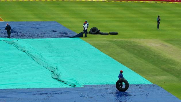 Heavy showers had been forecast for Sunday and they duly arrived early in the morning. It didn’t stop raining at all, instead picked up as the scheduled start time of play approached. (BCCI )
