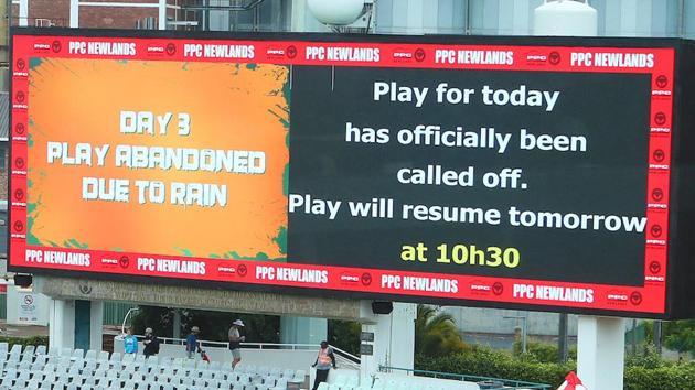 Persistent rain washed out the third day of the first Test between South Africa and India in Cape Town on Sunday. (BCCI )