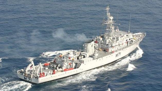 12 new mine counter-measure vessels (MCMVs) were to be built at Goa Shipyard Limited (GSL) in collaboration with a Busan-based yard, Kangnam Corporation.(File Photo/For Representation Only) 12 new mine counter-measure vessels (MCMVs) were to be built at Goa Shipyard Limited (GSL) in collaboration with a Busan-based yard, Kangnam Corporation.(File Photo/For Representation Only)