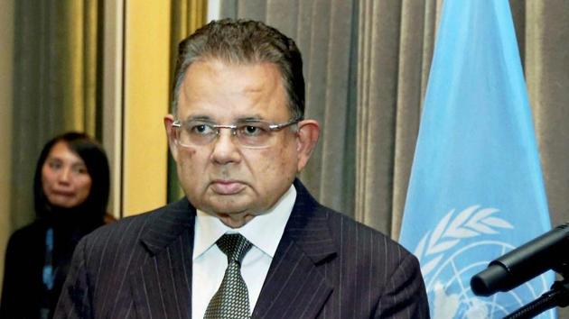Justice Dalveer Bhandari of the International Court of Justice. (PTI File Photo) Justice Dalveer Bhandari of the International Court of Justice. (PTI File Photo)