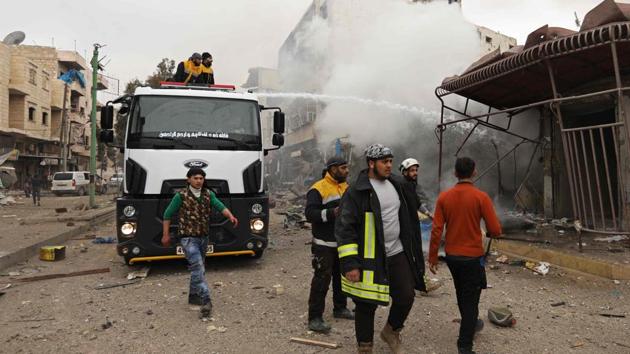 The Syrian Observatory for Human Rights said the explosion targeted the headquarters of an opposition faction in Idlib. (AFP File Photo) The Syrian Observatory for Human Rights said the explosion targeted the headquarters of an opposition faction in Idlib. (AFP File Photo)