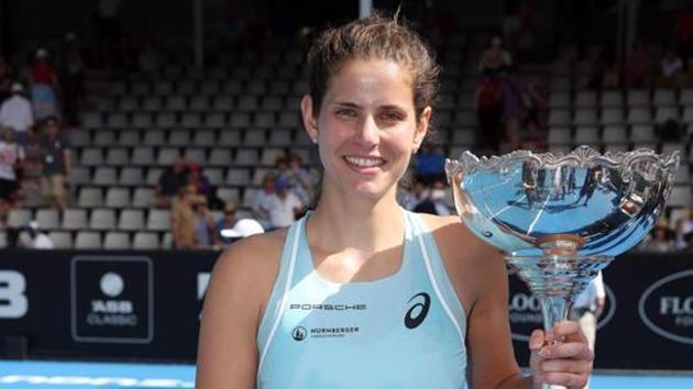 Julia Goerges will miss the Sydney International tennis tournament with a right knee injury.(AFP)